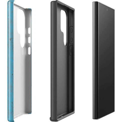 Chicago Flag Dark Wood Galaxy S25 Ultra Impact Case